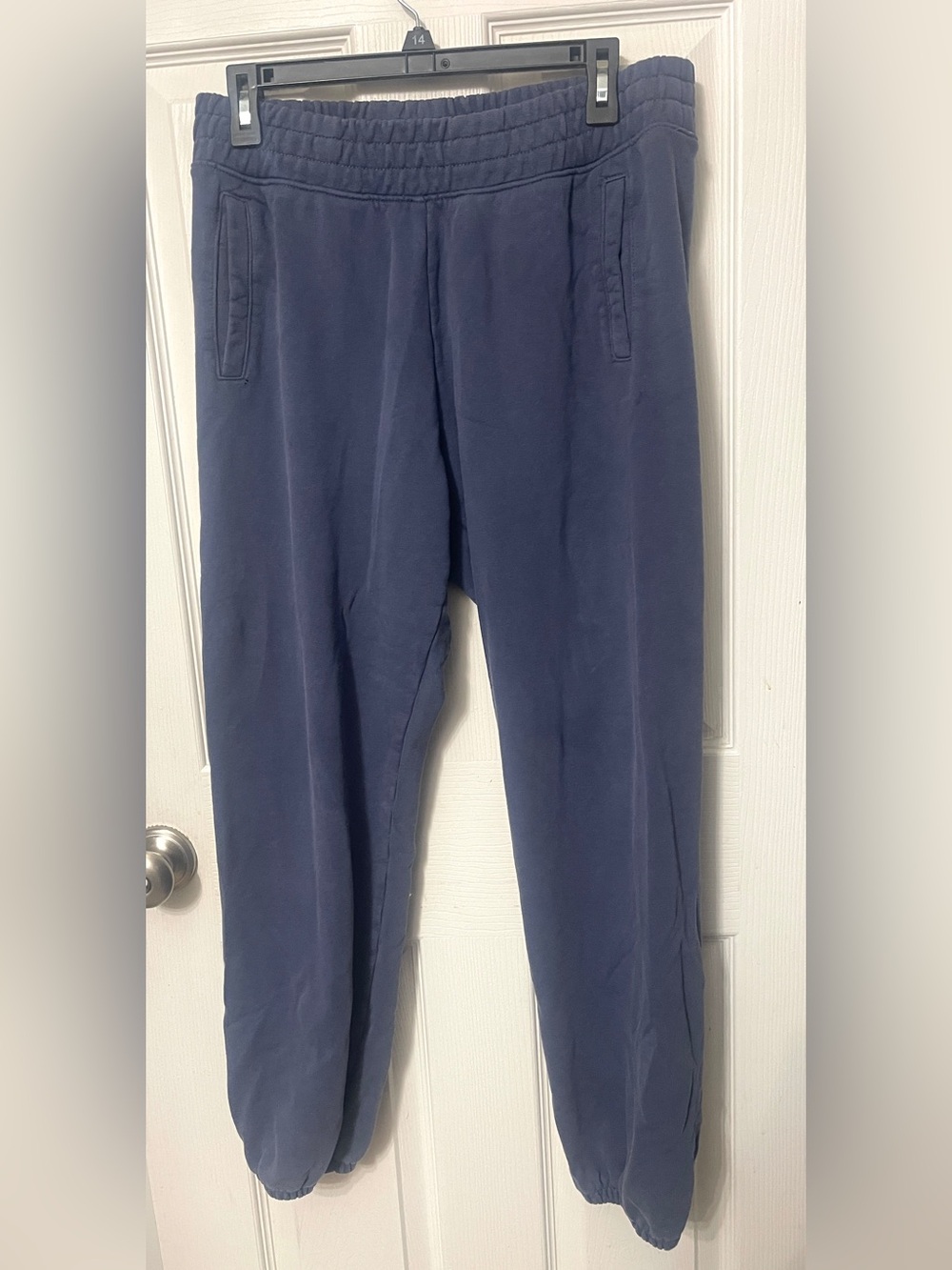 Aerie Offline Throwback Fleece Joggers Sweatpants Blue Oversized Women’s M